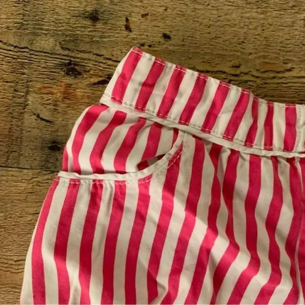 Gymboree Girls Hot Pink And White Striped Bubble Shorts -3T